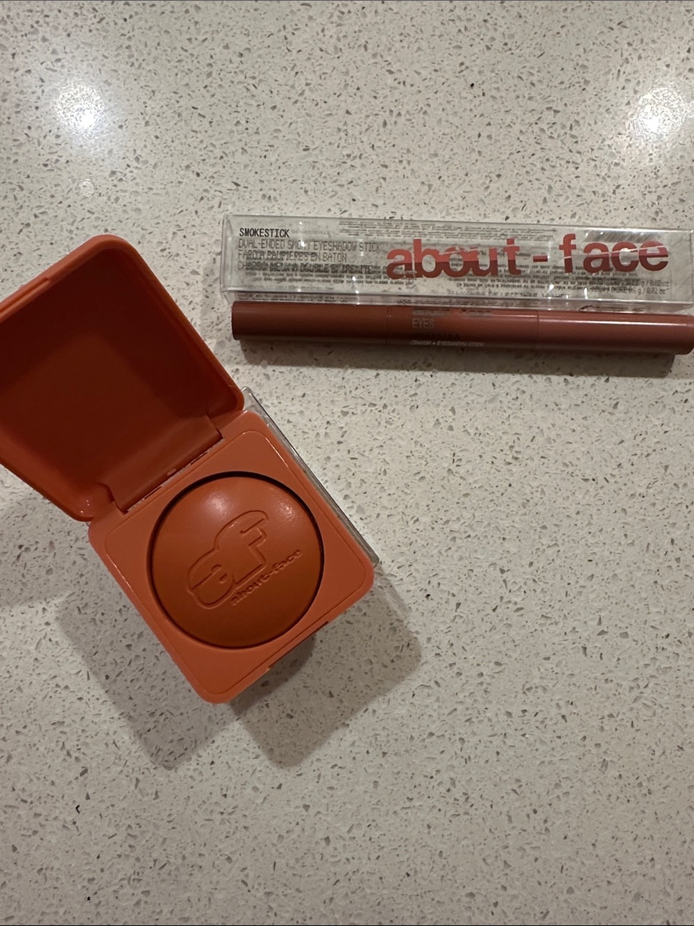 NIB about face cheek freak blush balm raunchy and dual ended eyeshadow stick
